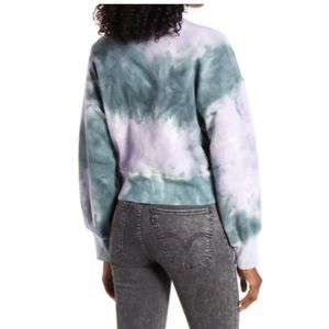 Crop tie dye sweatshirt